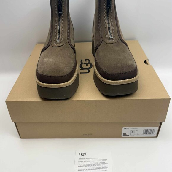 UGG Women’s Cityfunc ZIP Booties Color Hickory Suede US 8 NIB - Picture 2 of 9
